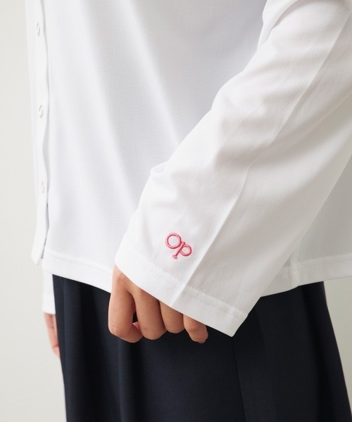 Disney（ディズニー）の「【OP/オーピー】ミッキー/水陸両用スナップボタンカーディガン/レディース（カーディガン/ボレロ・レディース・ピンク/チャコールグレー/ホワイト・MEDIUM/LARGE/X-LARGE）」の7枚目の写真