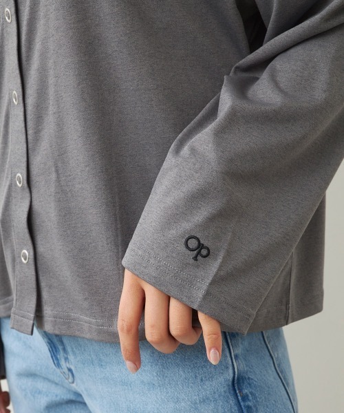 Disney（ディズニー）の「【OP/オーピー】ミッキー/水陸両用スナップボタンカーディガン/レディース（カーディガン/ボレロ・レディース・ピンク/チャコールグレー/ホワイト・MEDIUM/LARGE/X-LARGE）」の13枚目の写真