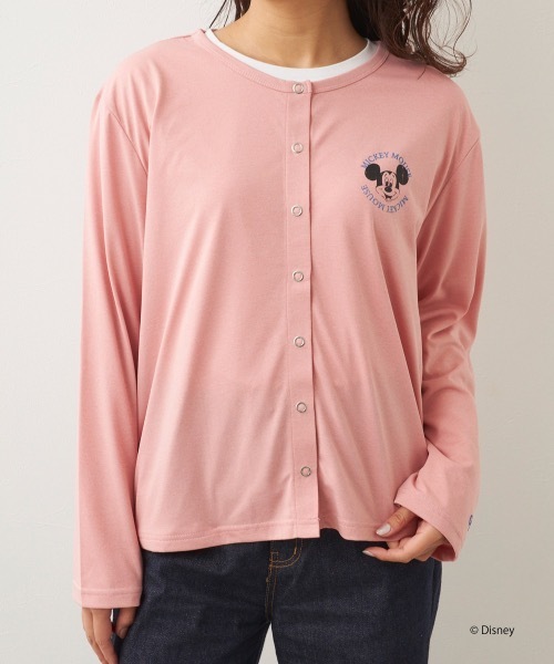 Disney（ディズニー）の「【OP/オーピー】ミッキー/水陸両用スナップボタンカーディガン/レディース（カーディガン/ボレロ・レディース・ピンク/チャコールグレー/ホワイト・MEDIUM/LARGE/X-LARGE）」の21枚目の写真