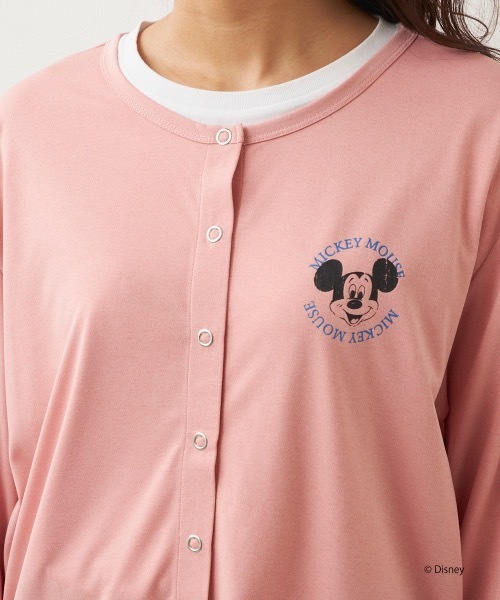 Disney（ディズニー）の「【OP/オーピー】ミッキー/水陸両用スナップボタンカーディガン/レディース（カーディガン/ボレロ・レディース・ピンク/チャコールグレー/ホワイト・MEDIUM/LARGE/X-LARGE）」の15枚目の写真