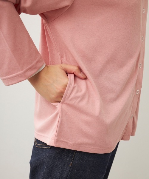 Disney（ディズニー）の「【OP/オーピー】ミッキー/水陸両用スナップボタンカーディガン/レディース（カーディガン/ボレロ・レディース・ピンク/チャコールグレー/ホワイト・MEDIUM/LARGE/X-LARGE）」の16枚目の写真