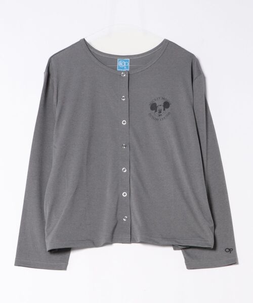 Disney（ディズニー）の「【OP/オーピー】ミッキー/水陸両用スナップボタンカーディガン/レディース（カーディガン/ボレロ・レディース・ピンク/チャコールグレー/ホワイト・MEDIUM/LARGE/X-LARGE）」の18枚目の写真