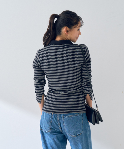 MILLER（ミラー）の「【Robert P.Miller / ロバートピーミラー】Prib Cardigan リブカーディガン（カーディガン/ボレロ・レディース・ブラック・フリー）」の8枚目の写真