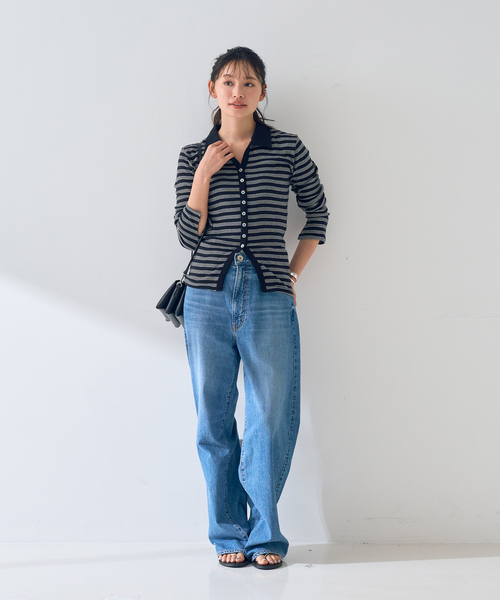 MILLER（ミラー）の「【Robert P.Miller / ロバートピーミラー】Prib Cardigan リブカーディガン（カーディガン/ボレロ・レディース・ブラック・フリー）」の10枚目の写真