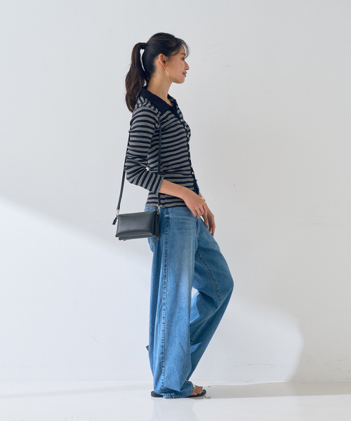 MILLER（ミラー）の「【Robert P.Miller / ロバートピーミラー】Prib Cardigan リブカーディガン（カーディガン/ボレロ・レディース・ブラック・フリー）」の14枚目の写真