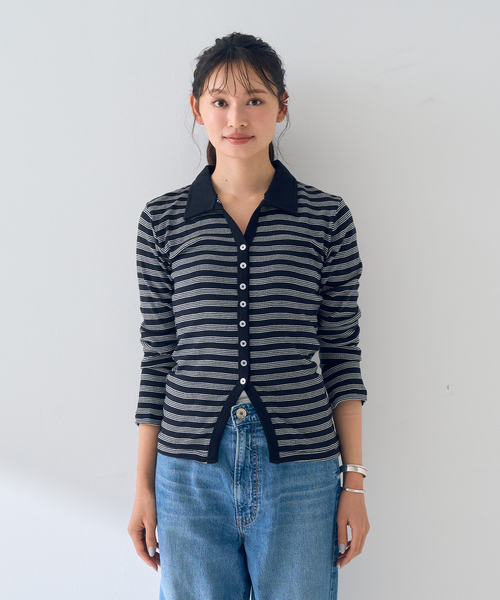 MILLER（ミラー）の「【Robert P.Miller / ロバートピーミラー】Prib Cardigan リブカーディガン（カーディガン/ボレロ・レディース・ブラック・フリー）」の16枚目の写真