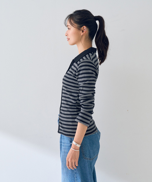 MILLER（ミラー）の「【Robert P.Miller / ロバートピーミラー】Prib Cardigan リブカーディガン（カーディガン/ボレロ・レディース・ブラック・フリー）」の17枚目の写真