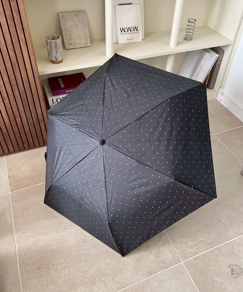 Me%（ミィパーセント）の「【晴雨兼用】プチハートminiカサ　323355（折りたたみ傘・レディース・ブラック/アイボリー・FREE）」の7枚目の写真