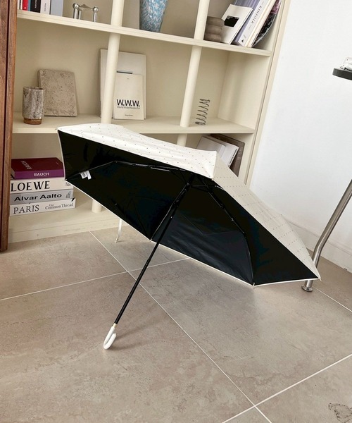 Me%（ミィパーセント）の「【晴雨兼用】プチハートminiカサ　323355（折りたたみ傘・レディース・ブラック/アイボリー・FREE）」の13枚目の写真