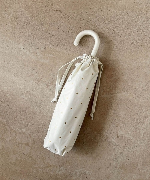 Me%（ミィパーセント）の「【晴雨兼用】プチハートminiカサ　323355（折りたたみ傘・レディース・ブラック/アイボリー・FREE）」の14枚目の写真