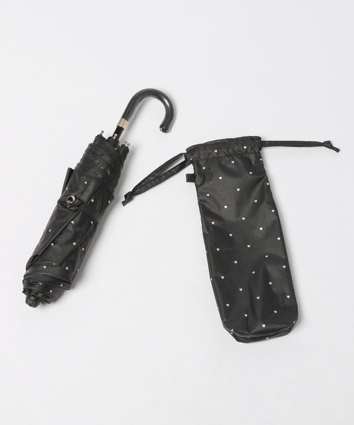 Me%（ミィパーセント）の「【晴雨兼用】プチハートminiカサ　323355（折りたたみ傘・レディース・ブラック/アイボリー・FREE）」の20枚目の写真