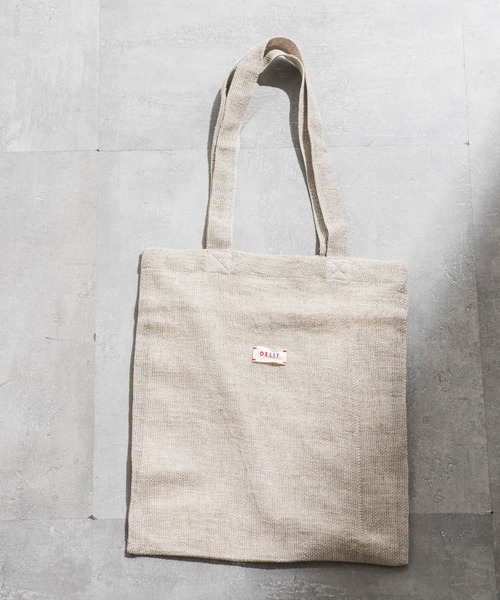 LAUTREAMONT(ロートレアモン)の「【WEB限定】【DELIY】LINEN RAMIE LENO WEAVE SHOULDER BAG(トートバッグ・レディース・イエロー/ライトブルー/ブラック/ベージュ/ピンク・FREE)」の3枚目の写真