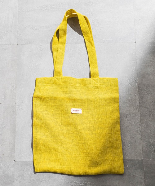 LAUTREAMONT(ロートレアモン)の「【WEB限定】【DELIY】LINEN RAMIE LENO WEAVE SHOULDER BAG(トートバッグ・レディース・イエロー/ライトブルー/ブラック/ベージュ/ピンク・FREE)」の5枚目の写真