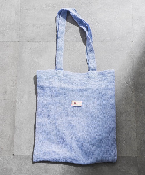LAUTREAMONT(ロートレアモン)の「【WEB限定】【DELIY】LINEN RAMIE LENO WEAVE SHOULDER BAG(トートバッグ・レディース・イエロー/ライトブルー/ブラック/ベージュ/ピンク・FREE)」の4枚目の写真