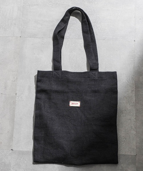 LAUTREAMONT(ロートレアモン)の「【WEB限定】【DELIY】LINEN RAMIE LENO WEAVE SHOULDER BAG(トートバッグ・レディース・イエロー/ライトブルー/ブラック/ベージュ/ピンク・FREE)」の2枚目の写真