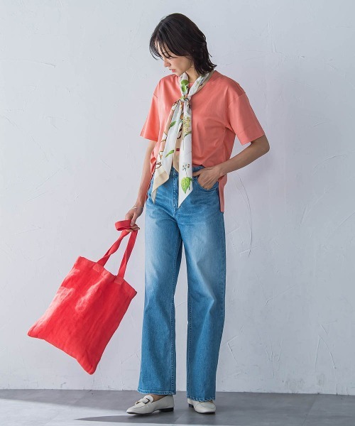 LAUTREAMONT(ロートレアモン)の「【WEB限定】【DELIY】LINEN RAMIE LENO WEAVE SHOULDER BAG(トートバッグ・レディース・イエロー/ライトブルー/ブラック/ベージュ/ピンク・FREE)」の7枚目の写真