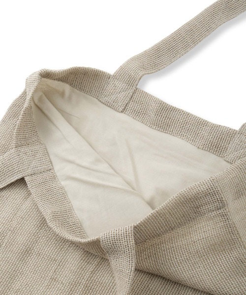 LAUTREAMONT(ロートレアモン)の「【WEB限定】【DELIY】LINEN RAMIE LENO WEAVE SHOULDER BAG(トートバッグ・レディース・イエロー/ライトブルー/ブラック/ベージュ/ピンク・FREE)」の17枚目の写真