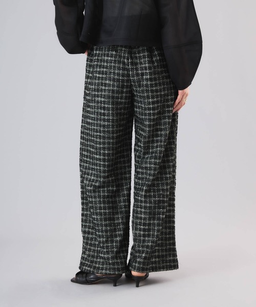Muscat(マスカット)の「チェックイージータックパンツ(その他パンツ・レディース・オフホワイト/ブラック/ベージュ・F)」の13枚目の写真