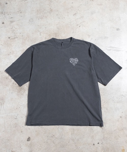COMMON WARE(コモンウェアー)の「COMMONWARE:"HEART"ロゴ 刺繍 TEE S/S(Tシャツ/カットソー・メンズ・スミクロ/ブラック・S/M/L/XL)」の14枚目の写真