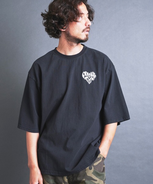COMMON WARE(コモンウェアー)の「COMMONWARE:"HEART"ロゴ 刺繍 TEE S/S(Tシャツ/カットソー・メンズ・スミクロ/ブラック・S/M/L/XL)」の8枚目の写真