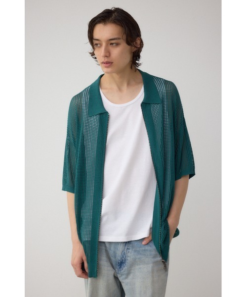 セール】【窪塚洋介さん着用アイテム】ポロ襟ジップニット