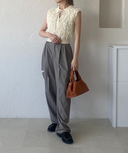 ループフリンジニットベスト（ベスト）｜raffime（ラフィミー）の