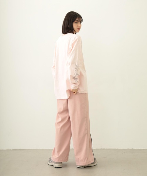 MILKFED.（ミルクフェド）の「ICING LOGO WIDE L/S TEE（Tシャツ/カットソー・レディース・ブラック/ライトピンク/オートミール・M/L）」の16枚目の写真