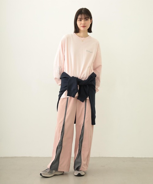 MILKFED.（ミルクフェド）の「ICING LOGO WIDE L/S TEE（Tシャツ/カットソー・レディース・ブラック/ライトピンク/オートミール・M/L）」の18枚目の写真