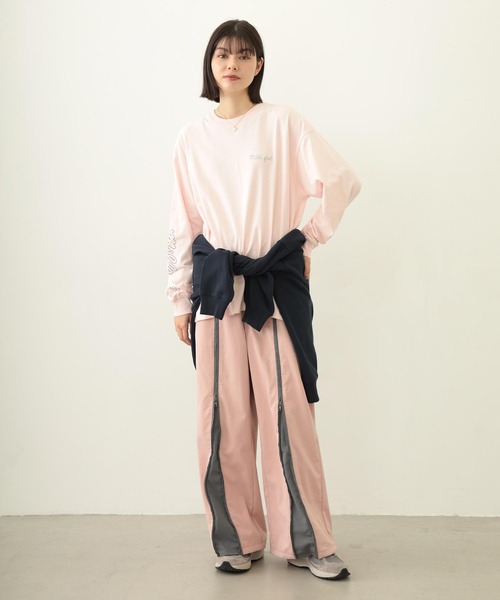 MILKFED.（ミルクフェド）の「ICING LOGO WIDE L/S TEE（Tシャツ/カットソー・レディース・ブラック/ライトピンク/オートミール・M/L）」の19枚目の写真