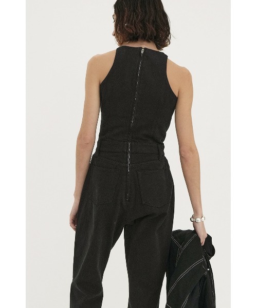 セール】CLANE WAIST OPEN DENIM ALL IN ONE 18112-5172（つなぎ