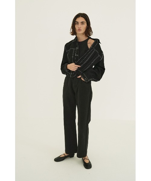 CLANE WAIST OPEN DENIM ALL IN ONE 18112-5172（つなぎ