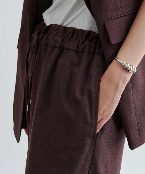 GALLEST（ギャレスト）の「【セットアップ対応】リネンライクイージーパンツ【カセット服/通勤・オフィス】（その他パンツ・レディース・ブラック/ブラウン系その他・38/34）」の11枚目の写真