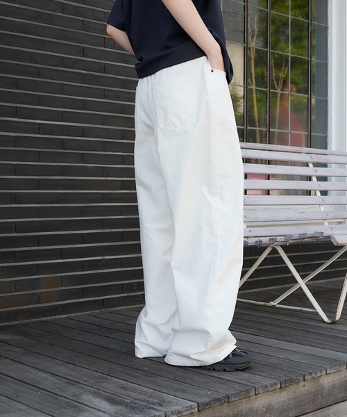 コットン ワイドバギー サイドライン レイヴパンツ セール】wide buggy cotton pants/ワイドバギーコットンパンツ