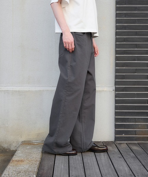 コットン ワイドバギー サイドライン レイヴパンツ Regen Glanz（レーゲングランツ）の「wide buggy cotton pants