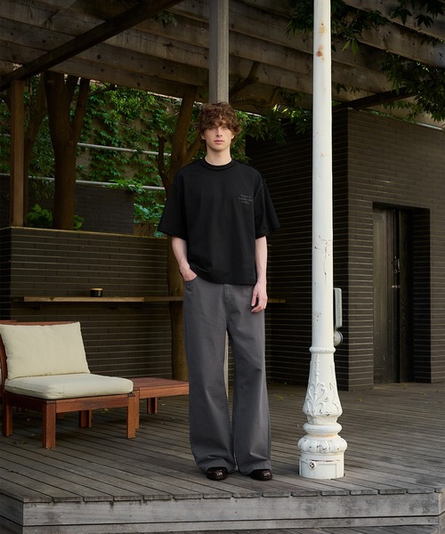 パンツ Peate wide buggy cotton pants/ワイドバギーコットンパンツ（その他