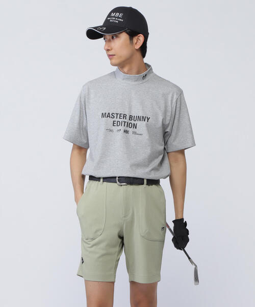 18 美品【MASTER BUNNY EDITION】モックネックシャツ ゴルフ MASTER BUNNY EDITION (マスターバニーエディション) ゴルフウェア