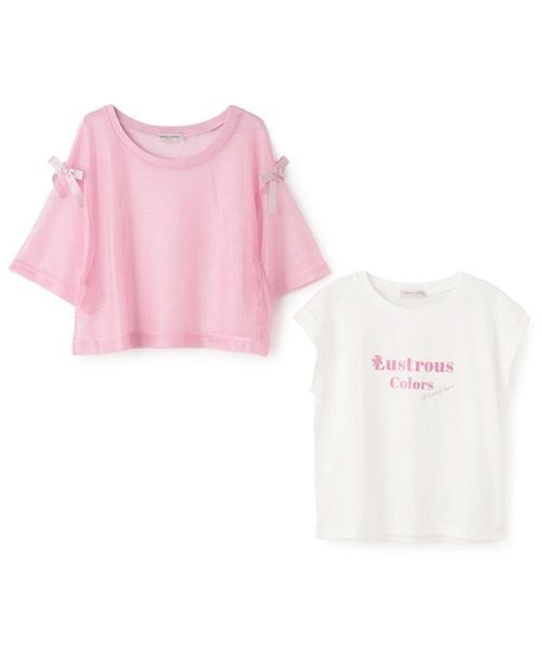 セール】メッシュTシャツセット（Tシャツ/カットソー）｜mezzo