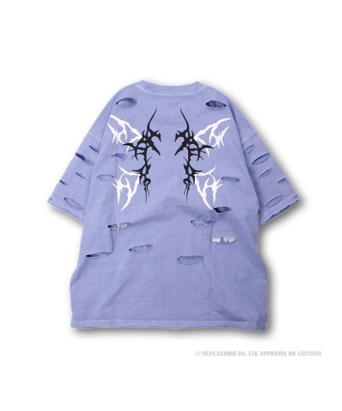 GALFY×KUROMI】イルガルフィーボロボロ半袖TEE（Tシャツ