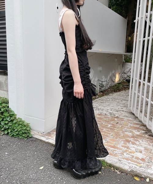 lilLilly(リルリリー)の「コットンレースビスチェキャミトップス(その他トップス・レディース・ホワイト/ブラック・FREE)」の5枚目の写真