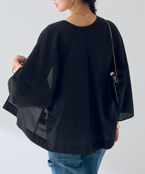 Rouge vif Anna(ルージュヴィフアンナ)の「はおりシアーシャツジャケット(シャツ/ブラウス・レディース・ベージュ/モカ/ブラック・フリー)」の1枚目の写真