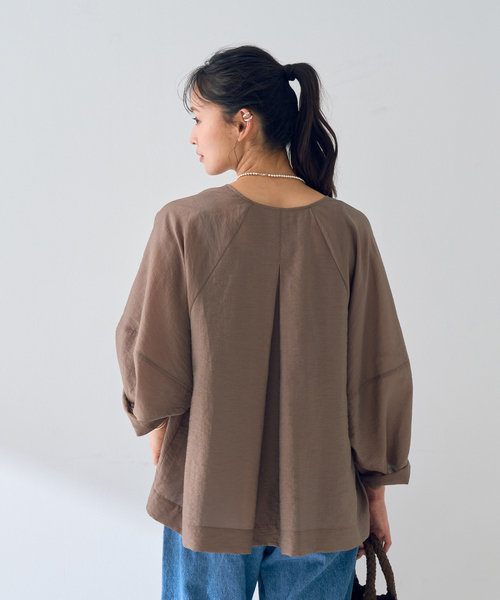 Rouge vif Anna(ルージュヴィフアンナ)の「はおりシアーシャツジャケット(シャツ/ブラウス・レディース・ベージュ/モカ/ブラック・フリー)」の9枚目の写真