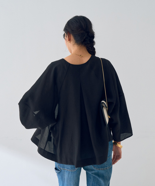 Rouge vif Anna(ルージュヴィフアンナ)の「はおりシアーシャツジャケット(シャツ/ブラウス・レディース・ベージュ/モカ/ブラック・フリー)」の12枚目の写真