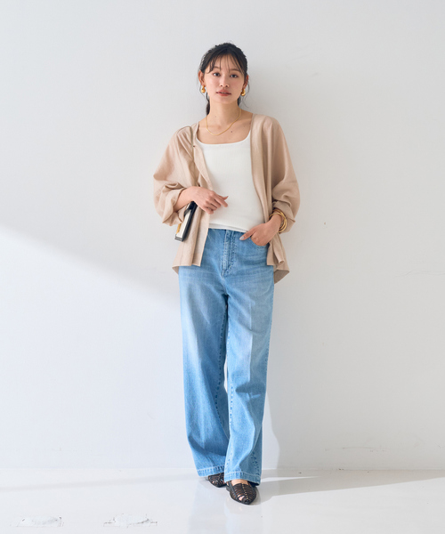 Rouge vif Anna(ルージュヴィフアンナ)の「はおりシアーシャツジャケット(シャツ/ブラウス・レディース・ベージュ/モカ/ブラック・フリー)」の13枚目の写真