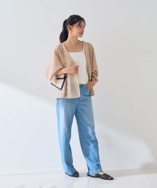 Rouge vif Anna(ルージュヴィフアンナ)の「はおりシアーシャツジャケット(シャツ/ブラウス・レディース・ベージュ/モカ/ブラック・フリー)」の15枚目の写真