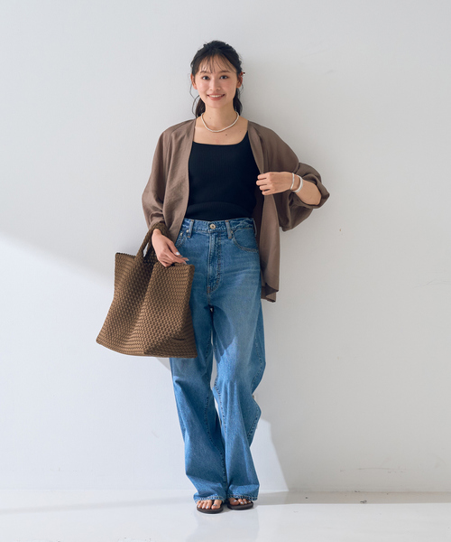 Rouge vif Anna(ルージュヴィフアンナ)の「はおりシアーシャツジャケット(シャツ/ブラウス・レディース・ベージュ/モカ/ブラック・フリー)」の16枚目の写真