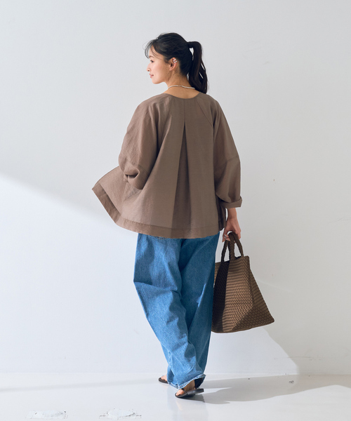 Rouge vif Anna(ルージュヴィフアンナ)の「はおりシアーシャツジャケット(シャツ/ブラウス・レディース・ベージュ/モカ/ブラック・フリー)」の17枚目の写真