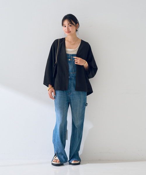 Rouge vif Anna(ルージュヴィフアンナ)の「はおりシアーシャツジャケット(シャツ/ブラウス・レディース・ベージュ/モカ/ブラック・フリー)」の19枚目の写真