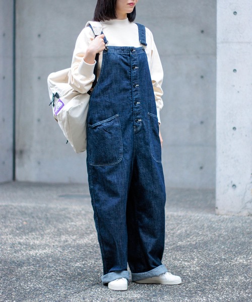 D.M.G / ディーエムジー] 10ozデニム BIGポケットオーバーオール