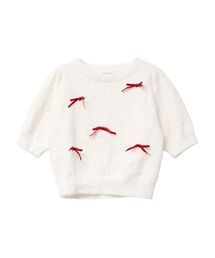 CALNAMUR | メニーリボンシャギーニット(ニット/セーター)