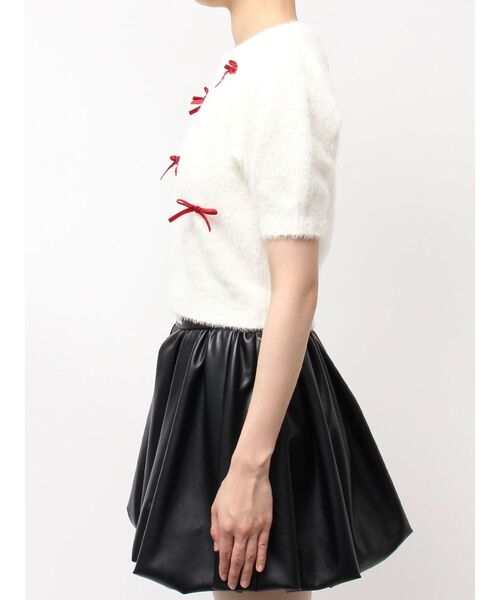 CALNAMUR（カルナムール）の「メニーリボンシャギーニット（ニット/セーター・レディース・ブラック/ライトブルー/ホワイト・FREE）」の13枚目の写真